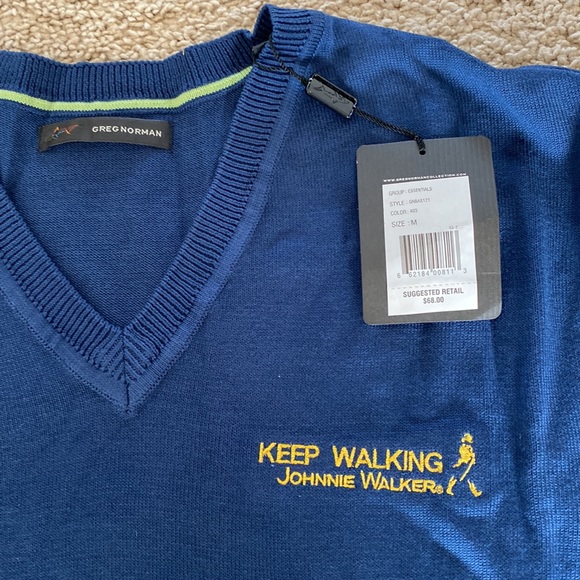 Mens Vneck sweater with “johnnie walker” logo - Picture 2 of 2